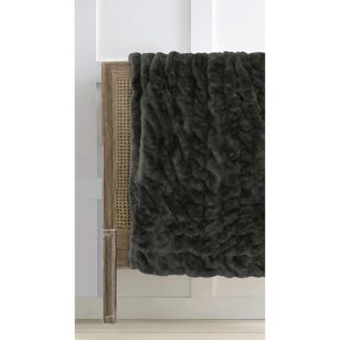 Ardor Clayton Faux Fur Throw Khaki 130 x 170 cm