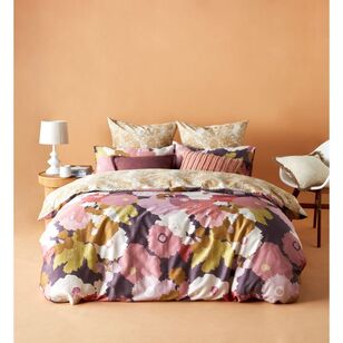 Kas Bloom Cotton Quilt Cover Set Mulberry