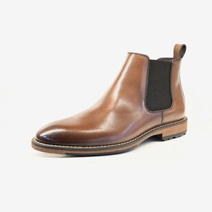 Jeff Banks Men's Gussett Boot Brown