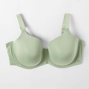 Be By Berlei Women's Wirefree Contour T-Shirt Bra Light Green