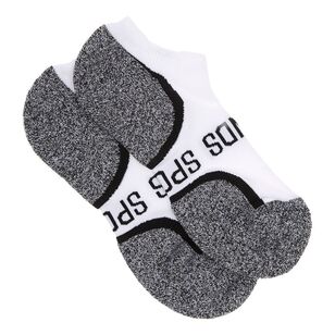 Bonds Men's Ultimate Comfort Low Cut Sock 2 Pack White