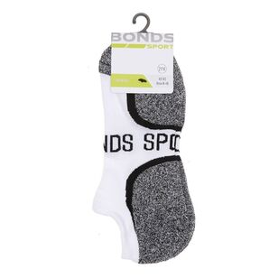 Bonds Men's Ultimate Comfort Low Cut Sock 2 Pack White