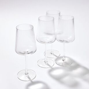 Shaynna Blaze Silhouette 4 Piece White Wine Set