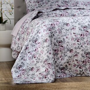 Laura Ashley Grace Coverlet Set Violet Queen