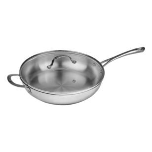 Swiss Diamond Steel DLX 28 cm Saute Pan & Lid