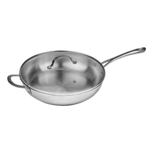 Swiss Diamond Steel DLX 32 cm Saute Pan & Lid