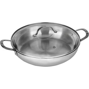 Swiss Diamond Steel DLX 32 cm Chef Pan & Lid