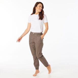 Khoko Collection Women's Jogger Jean Mushroom