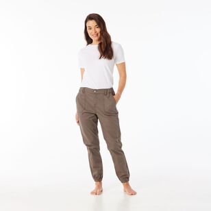 Khoko Collection Women's Jogger Jean Mushroom