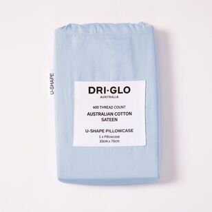 Dri Glo 400 Thread Count Australian Cotton U Shape Pillowcase Blue U Shape