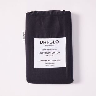 Dri Glo 400 Thread Count Australian Cotton U Shape Pillowcase Charcoal U Shape