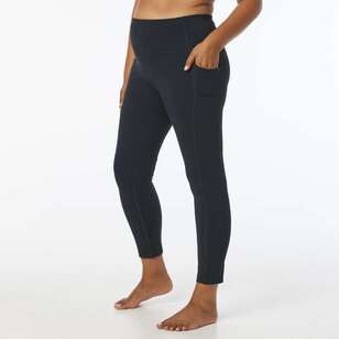 LMA Active Women's 7/8th Shapewear Legging Black