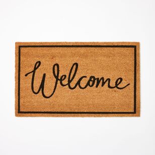 Soren Welcome Coir Doormat 45 x 75 cm Natural