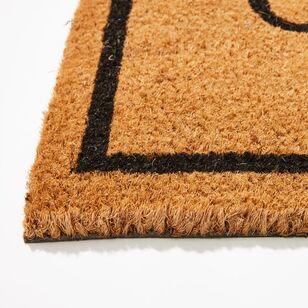 Soren Welcome Coir Doormat 45 x 75 cm Natural