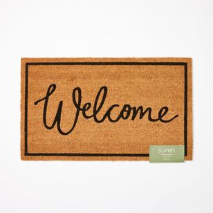 Soren Welcome Coir Doormat 45 x 75 cm Natural