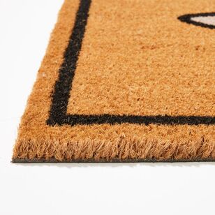 Soren Bee Coir Doormat 45 x 75 cm Natural