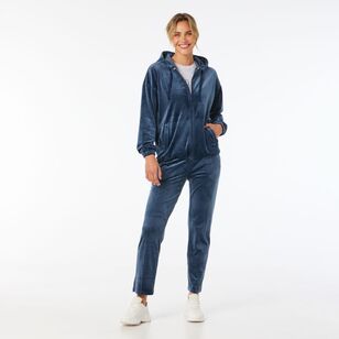 FILA Women's Jewel Velour Jacket Dark Blue