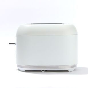 Smith + Nobel 2 Slice Toaster Matte White With Chrome SNT35W