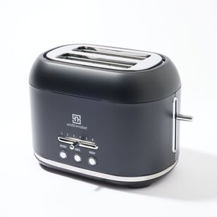 Smith + Nobel 2 Slice Toaster Matte Black With Chrome SNT35B