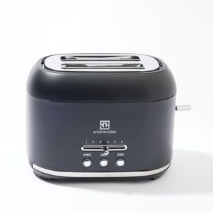 Smith + Nobel 2 Slice Toaster Matte Black With Chrome SNT35B