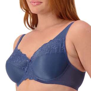 Triumph Women's Embroidered Minimiser Bra 2 Pack Blue