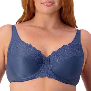 Triumph Women's Embroidered Minimiser Bra 2 Pack Blue