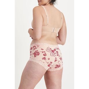 Jockey Women's Parisienne Cotton Full Brief 2 Pack Floral Pink & Plum