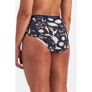 Bonds Women's Cottontails Full Brief 3 Pack Navy