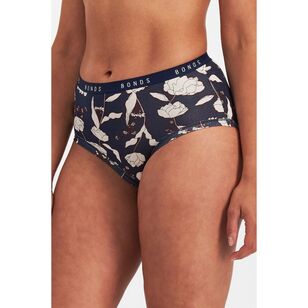 Bonds Women's Cottontails Full Brief 3 Pack Navy