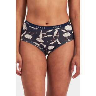 Bonds Women's Cottontails Full Brief 3 Pack Navy