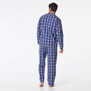 Nic Morris Men's Long Check Cotton Poplin PJ Set Check