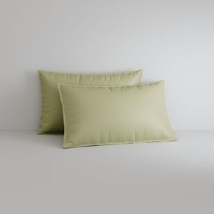 Sheridan Bayley Washed Cotton Percale Sheet Set Fern