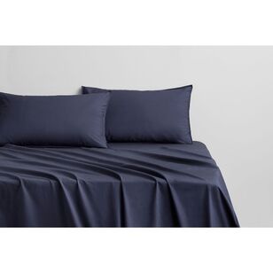 Sheridan Bayley Washed Cotton Percale Sheet Set Sea