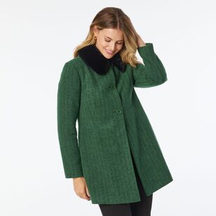 Leona Edmiston Ruby Women's Harrington Coat Green