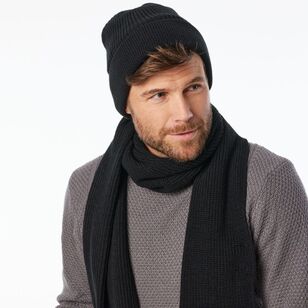 JC Lanyon Men's Essential Knit Beanie Black One Size