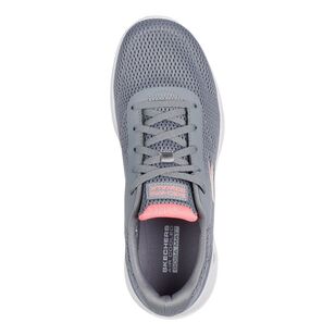 Skechers Women's Go Walk Joy Adie Lace Up Runner Grey & Pink