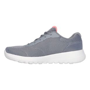 Skechers Women's Go Walk Joy Adie Lace Up Runner Grey & Pink