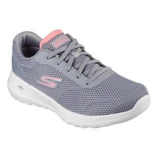 Skechers Women's Go Walk Joy Adie Lace Up Runner Grey & Pink