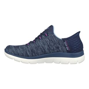 Skechers Women's Dazzling Haze Slip On Shoe Navy