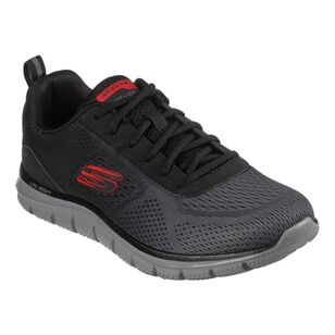 Skechers Men's Track Ripkent Lace Up Runner Black & Charcoal