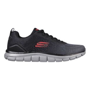 Skechers Men's Track Ripkent Lace Up Runner Black & Charcoal