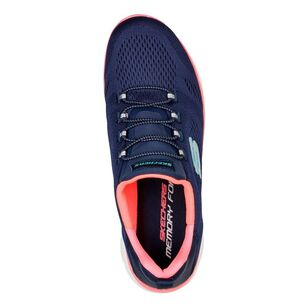 Skechers Women's Summits Perfect Views Runner Navy & Pink