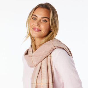 Khoko Plaid Scarf Pink