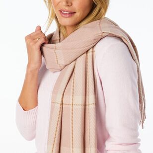 Khoko Plaid Scarf Pink