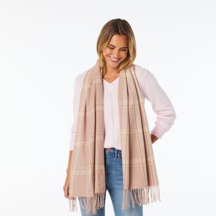 Khoko Plaid Scarf Pink