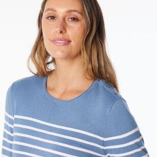 Khoko Collection Women's Stripe Knit Stripe