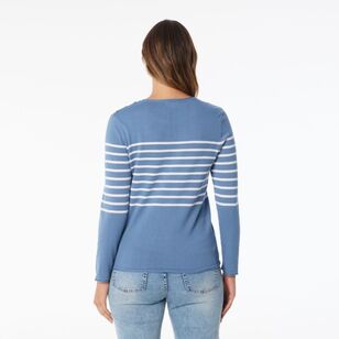 Khoko Collection Women's Stripe Knit Stripe