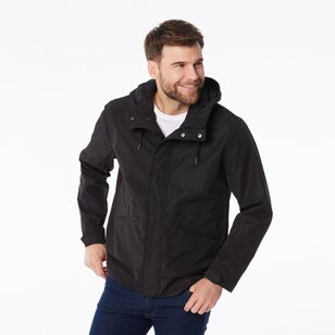 JC Lanyon Men's Classic Anorak Jacket Black