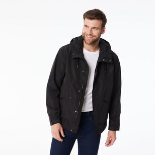 JC Lanyon Men's Classic Anorak Jacket Black