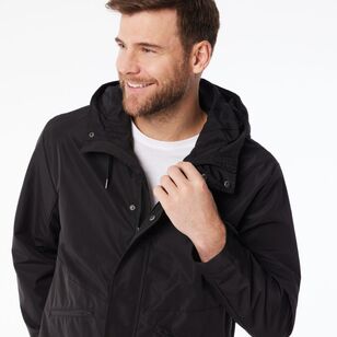 JC Lanyon Men's Classic Anorak Jacket Black